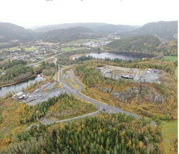 skjermutklipp av forsiden til boligplanen. Viser tomter i et terreng, med boligfelt i bakgrunnen.